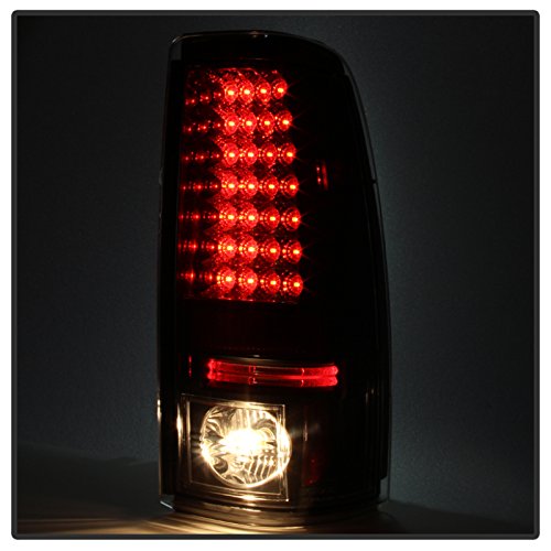 Spyder Auto Spyder 5078025 LED Tail Lights - Black Smoke for 2003-2006 & 2007 Classic Chevy Silverado 1500/2500 (Excludes Stepside Models) | Upgrade Your Truck's Style & Night Visibility