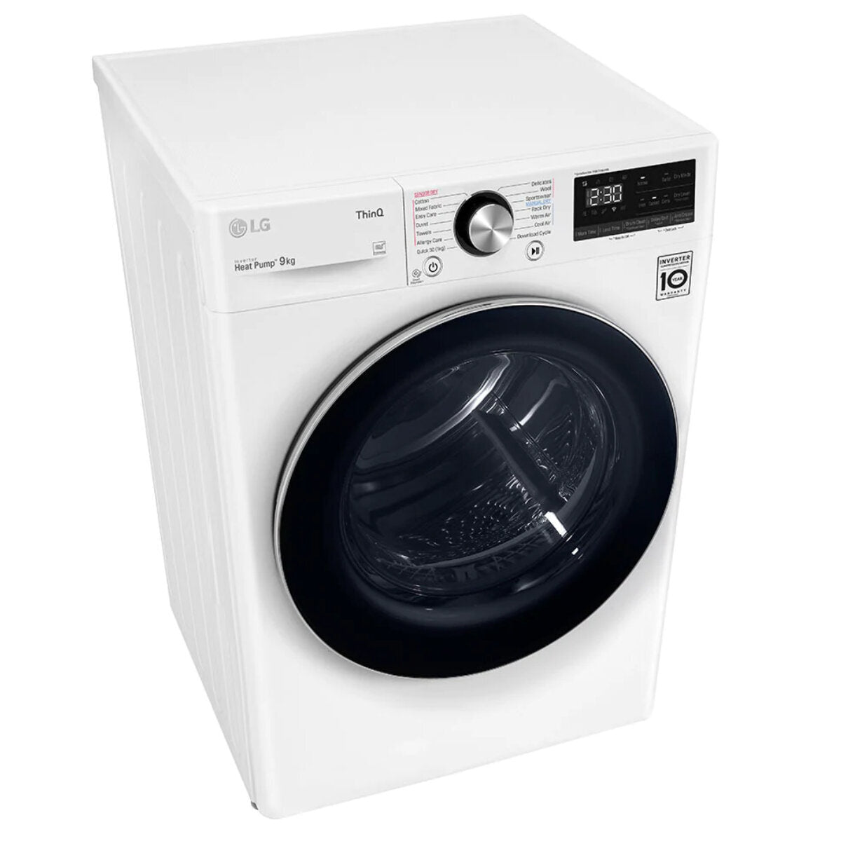LG Series 9 9kg Heat Pump Dryer with Inverter Control DVH9 09W - Energy Efficient & Quiet Laundry Solution for Apartments & Small Homes