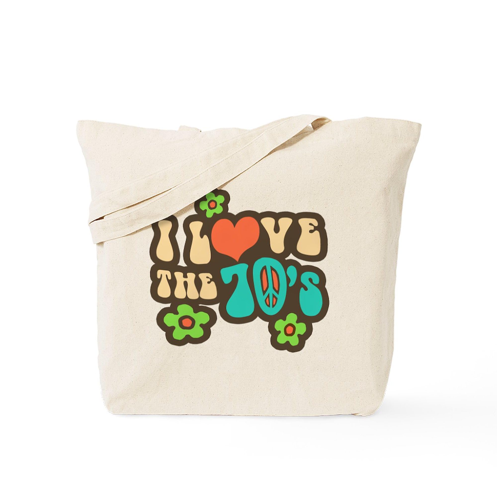Vintage 70s Inspired Canvas Tote Bag - Eco-Friendly Reusable Shopping Bag for Groceries, Beach & Everyday Use | CafePress