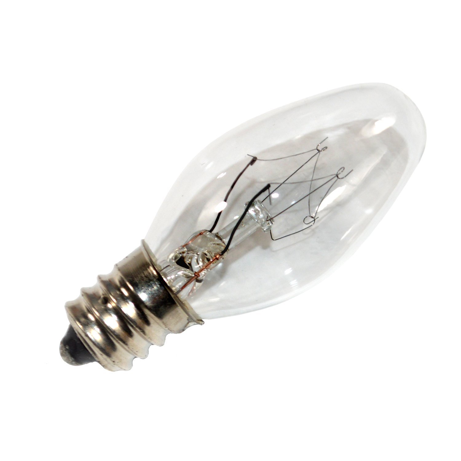 HQRP 2-Pack 15W 120V E12 Base Light Bulbs - Compatible with Better Homes & Gardens Wax Warmers, Scentsy KE-15WLITE Replacement - Perfect for Plug-in Night Light Wax Warmers & Home Fragrance Diffusers