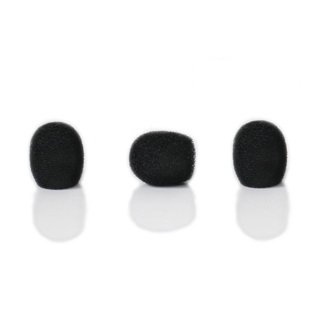 YPA MMW2 BLACK 11MM Foam Windscreen for Headset and Lapel Microphones - Perfect for Podcasting, Broadcasting, and Professional Audio Recording