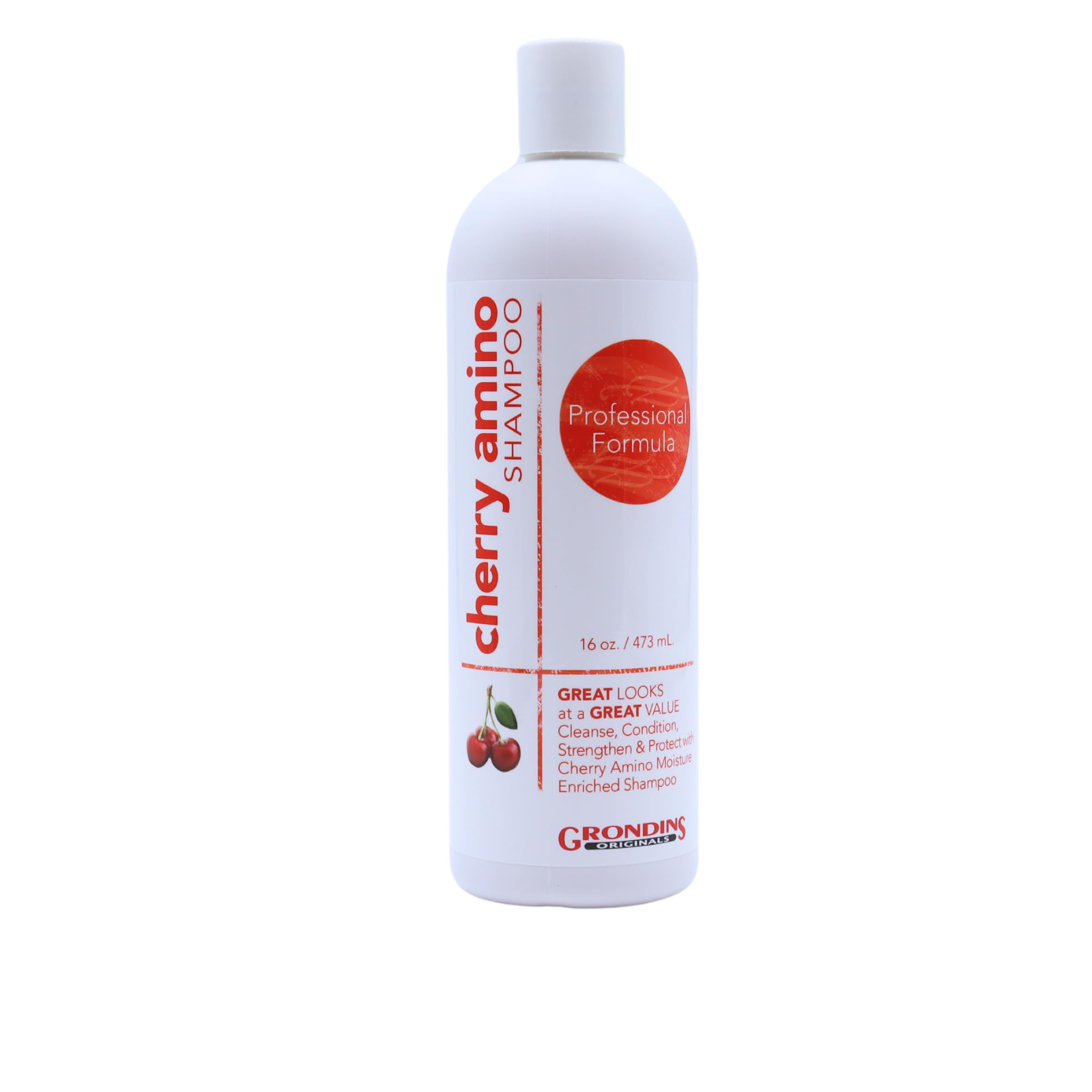 Cherry Amino Acid Shampoo for Hair Growth - Strengthening & Moisturizing Formula with Natural Extracts (16oz) - Best for Dry, Damaged Hair & Daily Hair Care Routine