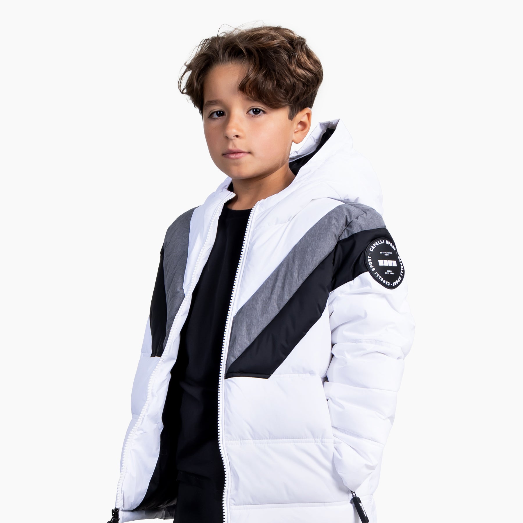 Youth Color Block Winter Jacket - Stylish & Warm Outerwear for Boys & Girls - Perfect for School, Outdoor Activities & Cold Weather