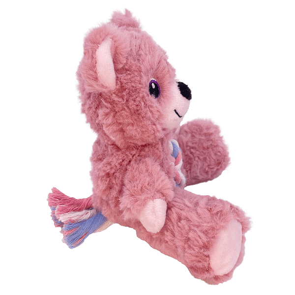 Durable KONG Knots Teddy Dog Chew Toy for Aggressive Chewers - Interactive Plush Puppy Playtime for Small & Large Dogs - Perfect for Indoor & Outdoor Fetch, Training, and Cuddling