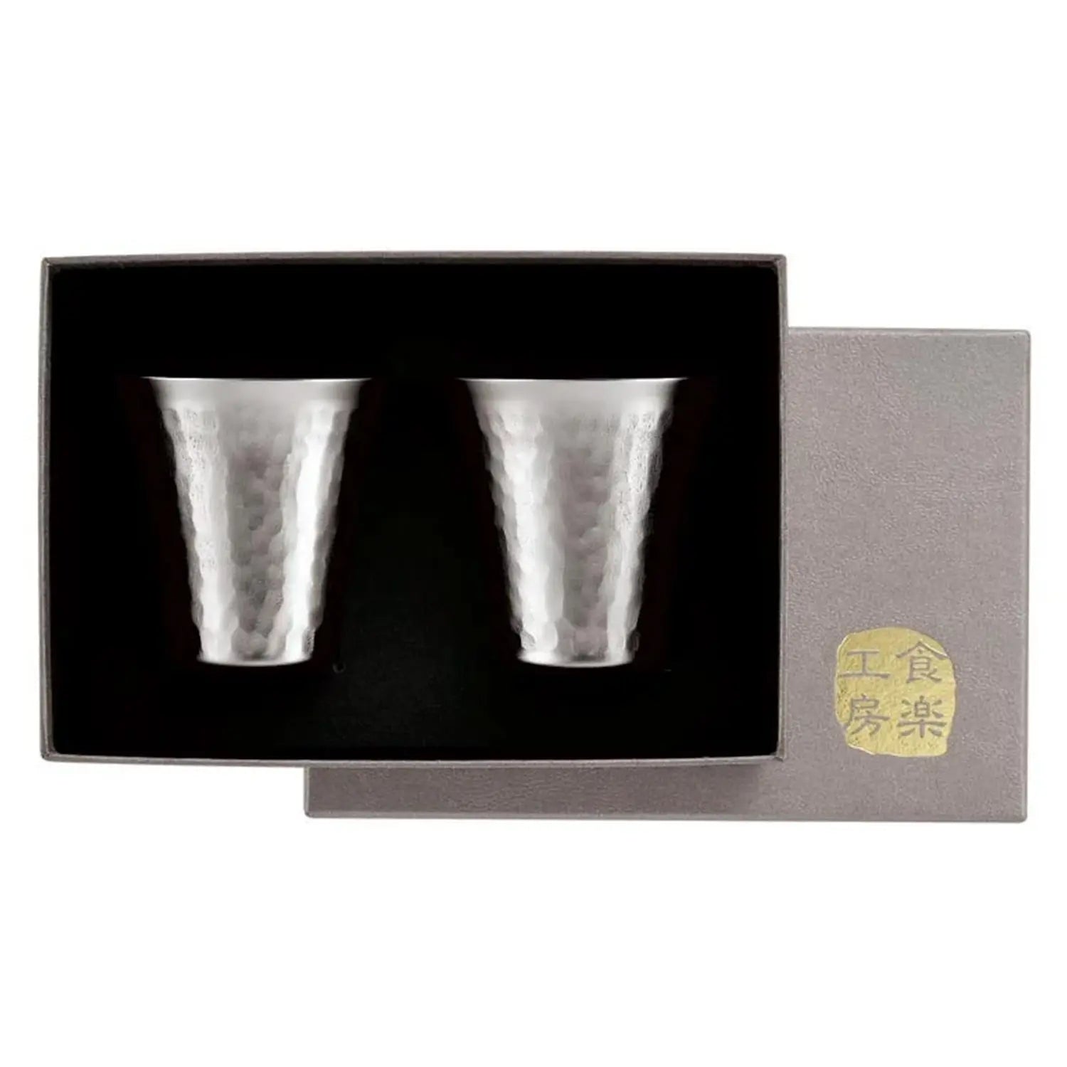 Premium Asahi Kasumi Titanium Cold Sake Cup Set - 65ml Capacity (2-Pack) - Perfect for Japanese Sake, Cocktails & Chilled Beverages at Home or Restaurant