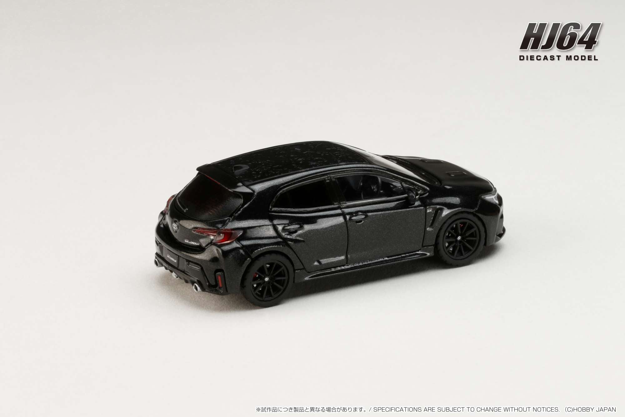 1:64 Scale Toyota GR Corolla RZ Diecast Model Car - Hobby Japan Collectible in Precious Black Pearl | Perfect for Display, Racing Enthusiasts & Toy Car Collections