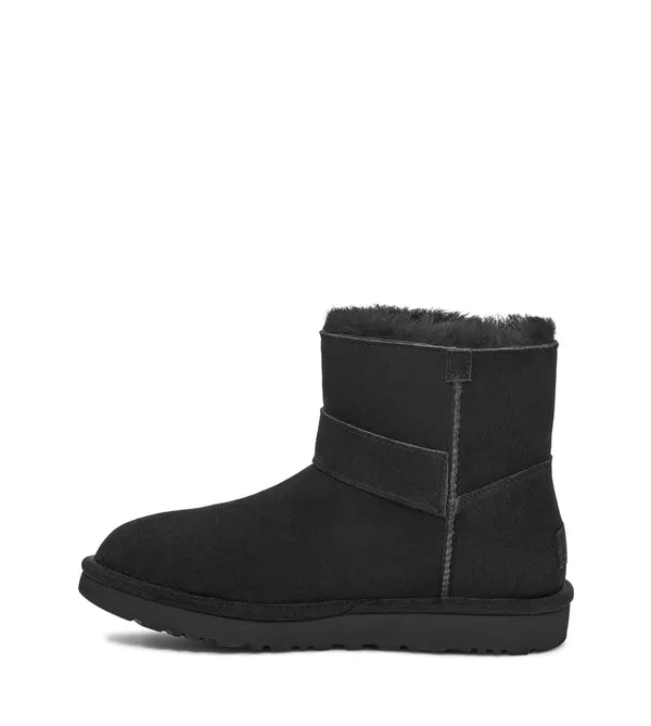 Ugg Mini Bailey Graphic Logo Strap Boots - Women's Waterproof Winter Snow Boots with Fleece Lining for Cold Weather & Outdoor Activities
