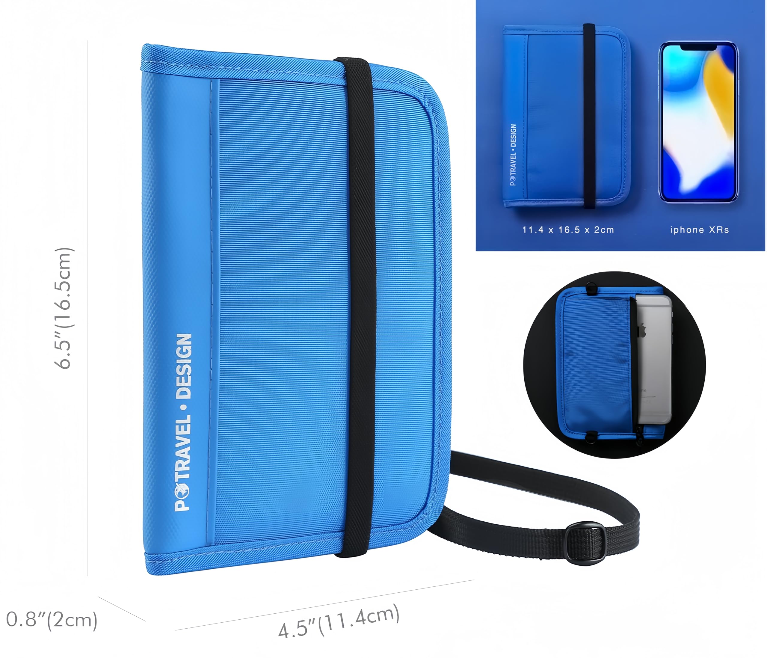 RFID Blocking Travel Neck Wallet - Slim Passport Holder for Men & Women | Waterproof Hidden Pouch for Cash, Credit Cards & Documents | Perfect for Airports, Sightseeing & International Trips (Green)