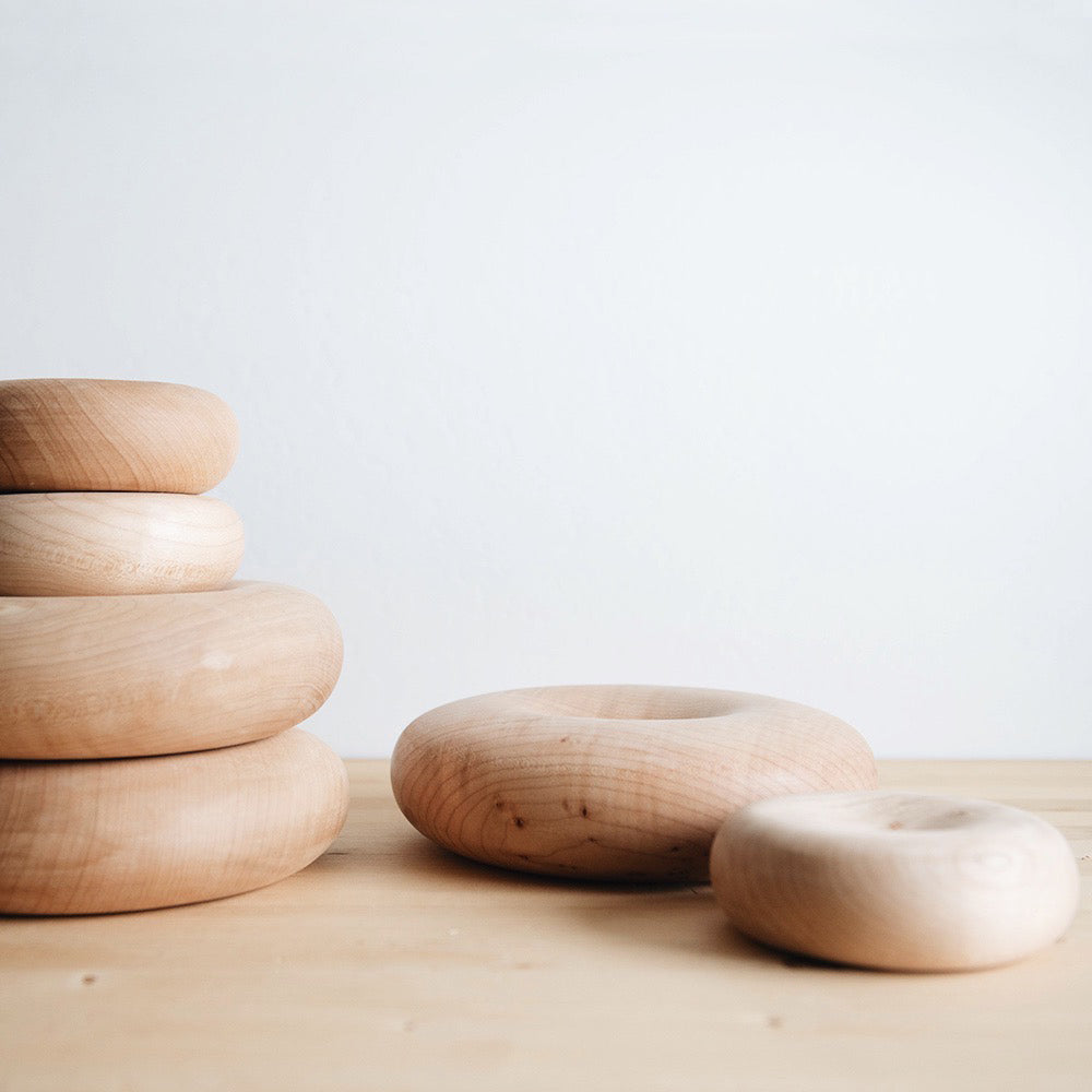 Premium Round Maple Wood Bowl - Handcrafted Natural Wooden Serving Bowl for Salads, Fruits & Snacks - Perfect for Dining, Entertaining & Home Decor