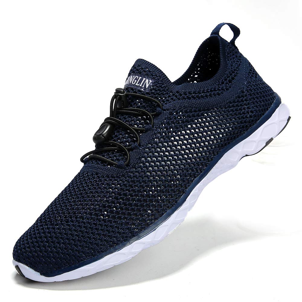 Men's Quick Drying Aqua Water Shoes - Lightweight Swim Shoes for Beach, Pool, Surfing & Water Sports