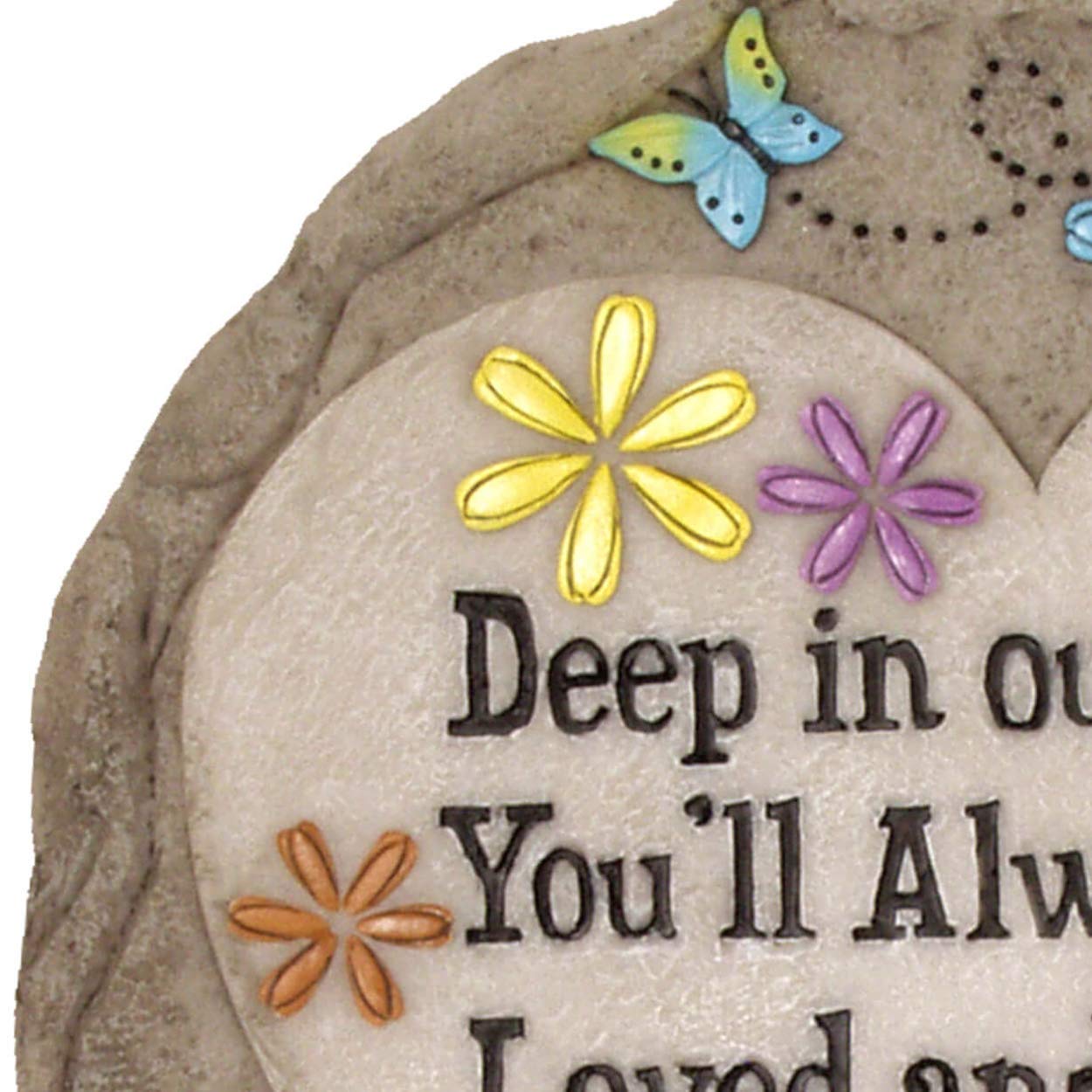 Spoontiques If Love Could Have Saved You Stepping Stone - Handcrafted Garden Decor Memorial Stone - Outdoor Yard Art for Patio, Walkway & Memorial Gardens