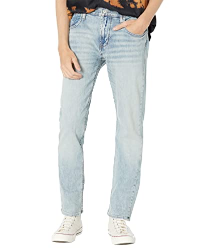 HUDSON Men's Blake Slim Fit Straight Leg Jeans - Comfortable Stretch Denim Pants for Casual Wear & Everyday Outfits