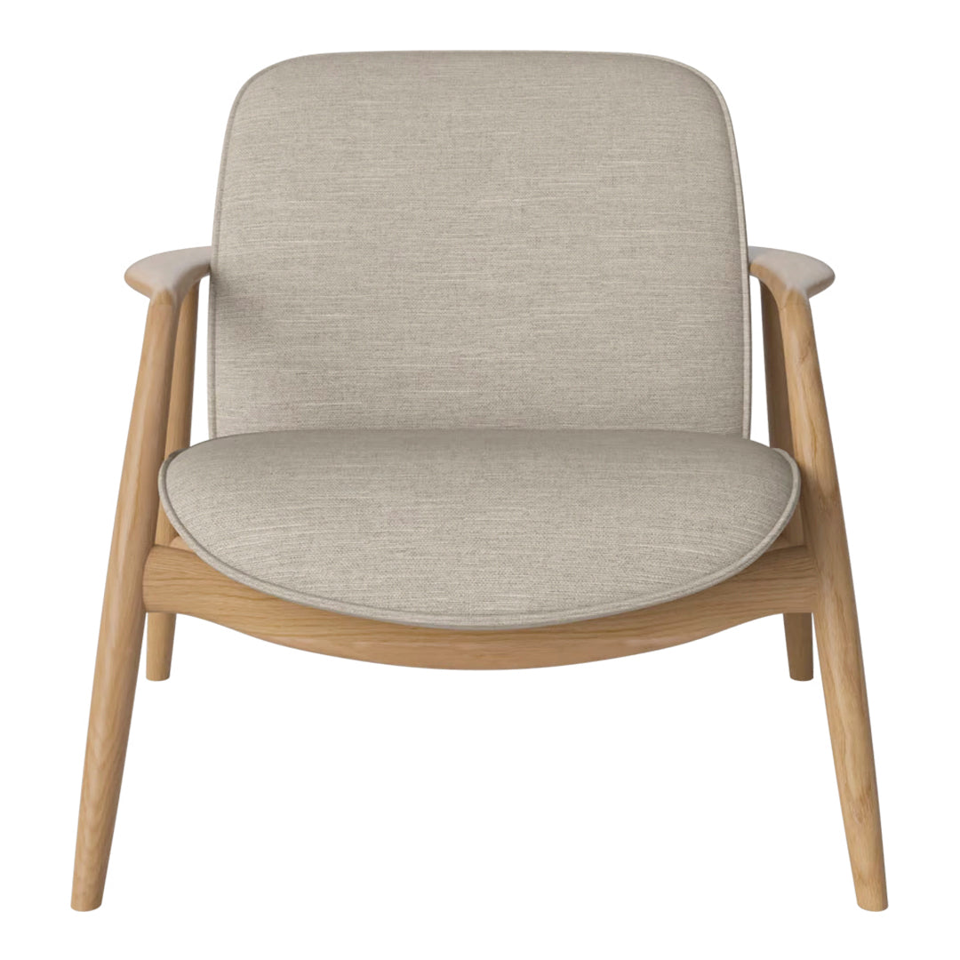 Bowie Lounge Chair - Modern Accent Chair for Living Room, Bedroom & Office - Comfortable Mid-Century Style Reading Chair with Sturdy Wooden Legs