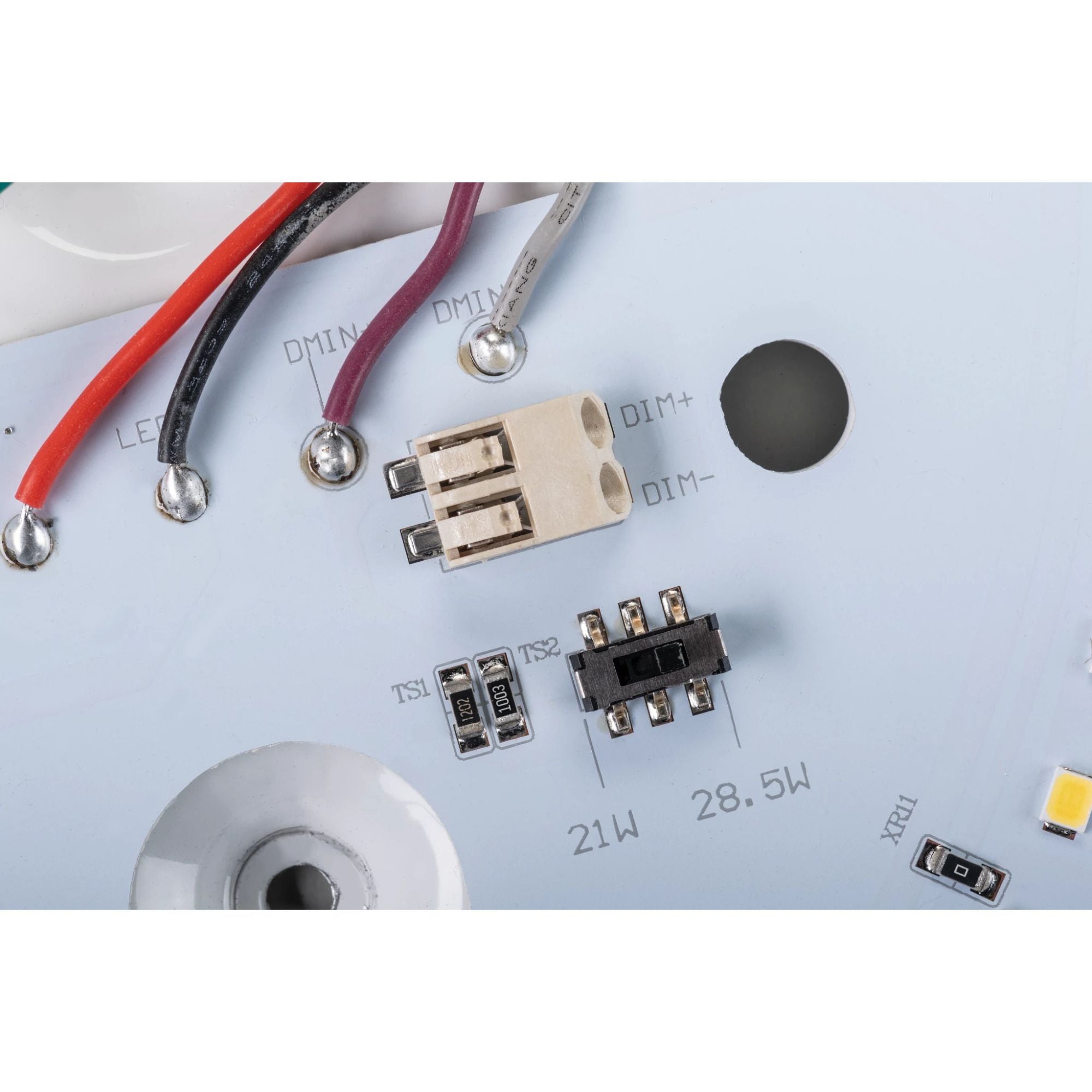 13 Inch Round Flush Mount LED Retrofit Kit - 4200 Lumens, Dimmable, Selectable CCT (3000K-5000K), 120-277V - Perfect for Kitchen, Bathroom, Garage & Commercial Lighting