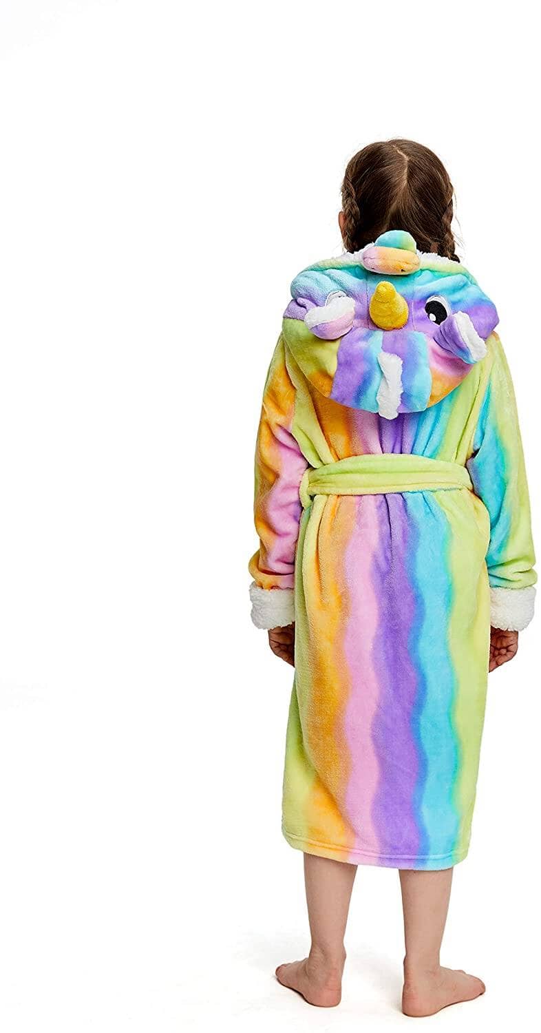 Soft & Cozy Princess Unicorn Bathrobe for Kids - Fast Priority Shipping - Perfect for Birthday Gifts, Spa Days & Bedtime Comfort