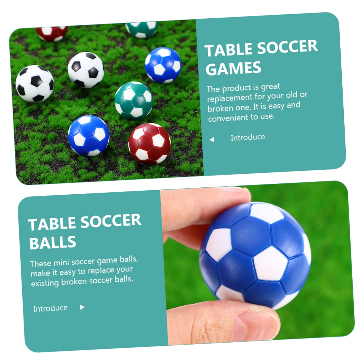 BELLIFFY 12pcs Table Soccer Balls - Professional Replacement Foosball Balls for Adults, Durable Table Football Game Accessories - Perfect for Home Game Rooms, Bars, and Office Recreation