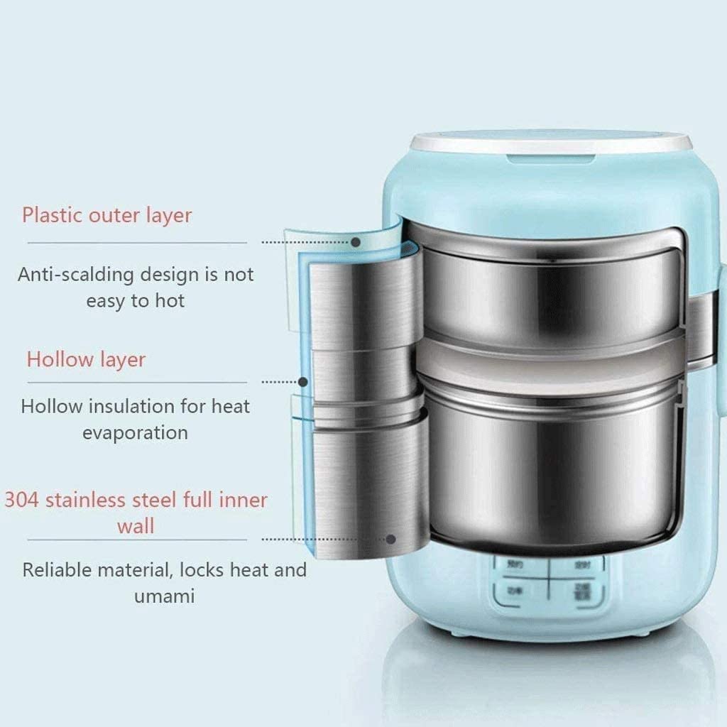 JYYBN Insulated Lunch Box - Leakproof Stainless Steel & Plastic Thermal Food Container for Work, School & Picnics | Blue