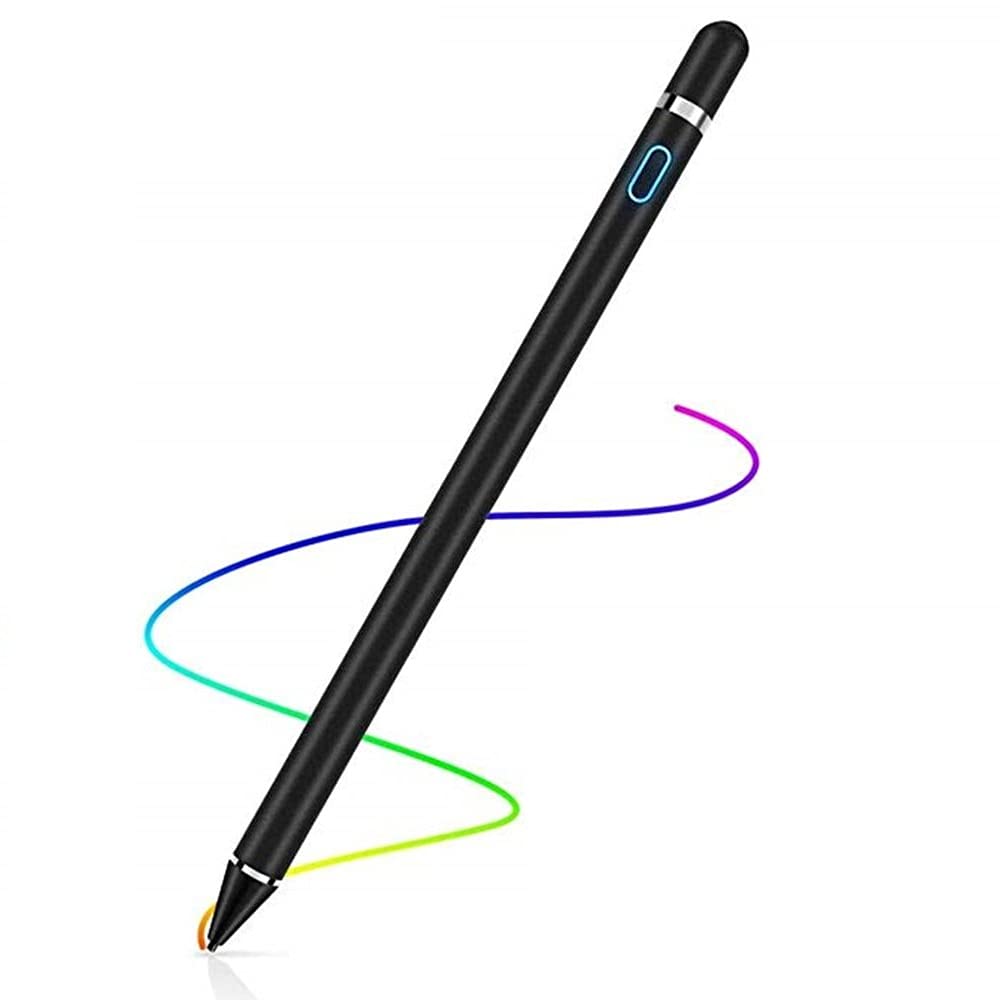 Premium Active Stylus Pen for Apple iPad & iPhone - High Sensitivity Capacitive Stylus for Drawing, Writing & Note Taking - Compatible with Touch Screen Tablets & Smartphones - Perfect for Students, Artists & Professionals (Black) - Ideal for School, Office & Creative Work