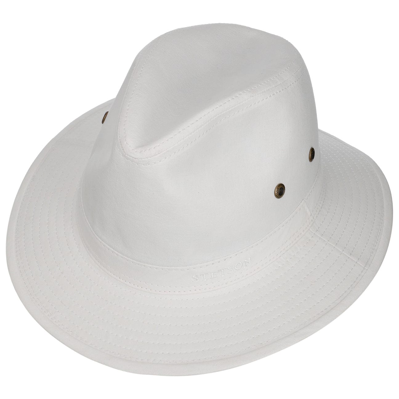 Stetson Organic Cotton Traveler Hat for Men & Women - Breathable Sun Protection for Outdoor Adventures, Hiking, and Beach Vacations