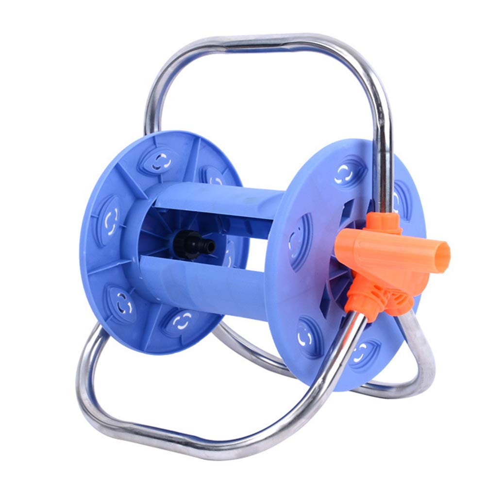 20M Heavy Duty Empty Hose Reel Cart with Hand Crank - Portable Multi-Purpose Garden Water Hose Pipe Reel Holder - Perfect for Organizing Hoses in Yards, Farms & Outdoor Watering Systems