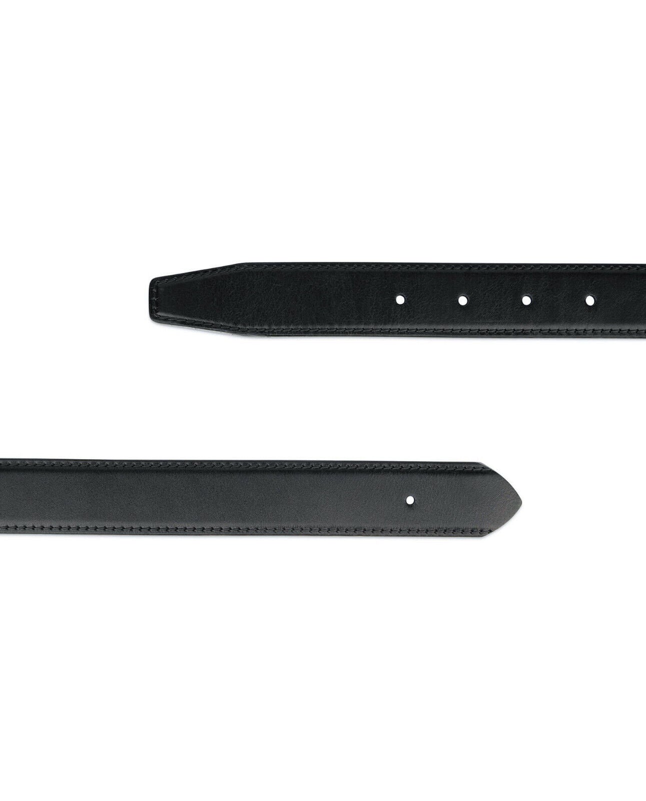 Premium Full Grain Leather Belt Strap Replacement for Fendi 30mm Buckles - Genuine Italian Leather in Classic Black | Perfect for Dress Pants, Business Attire & Formal Occasions