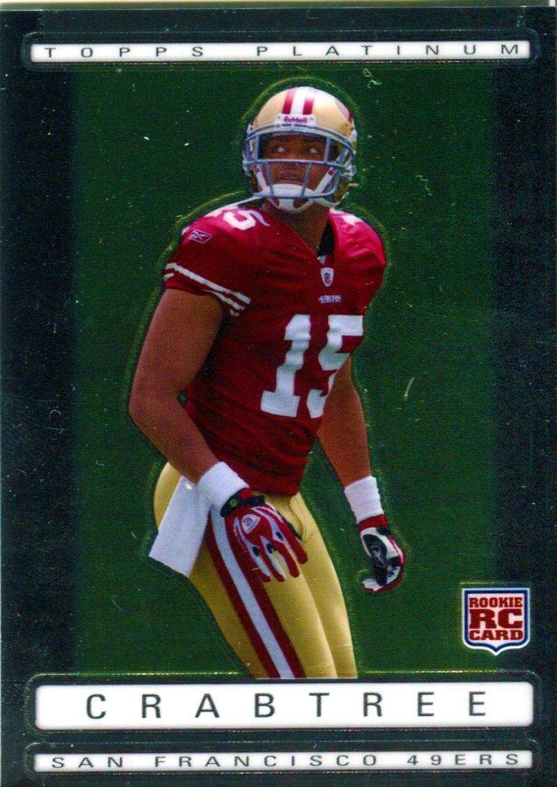 Michael Crabtree Unsigned Topps Platinum Football Trading Card - Rare Collectible Sports Memorabilia for Fans and Collectors | Perfect for Display, Trading, and Sports Collections