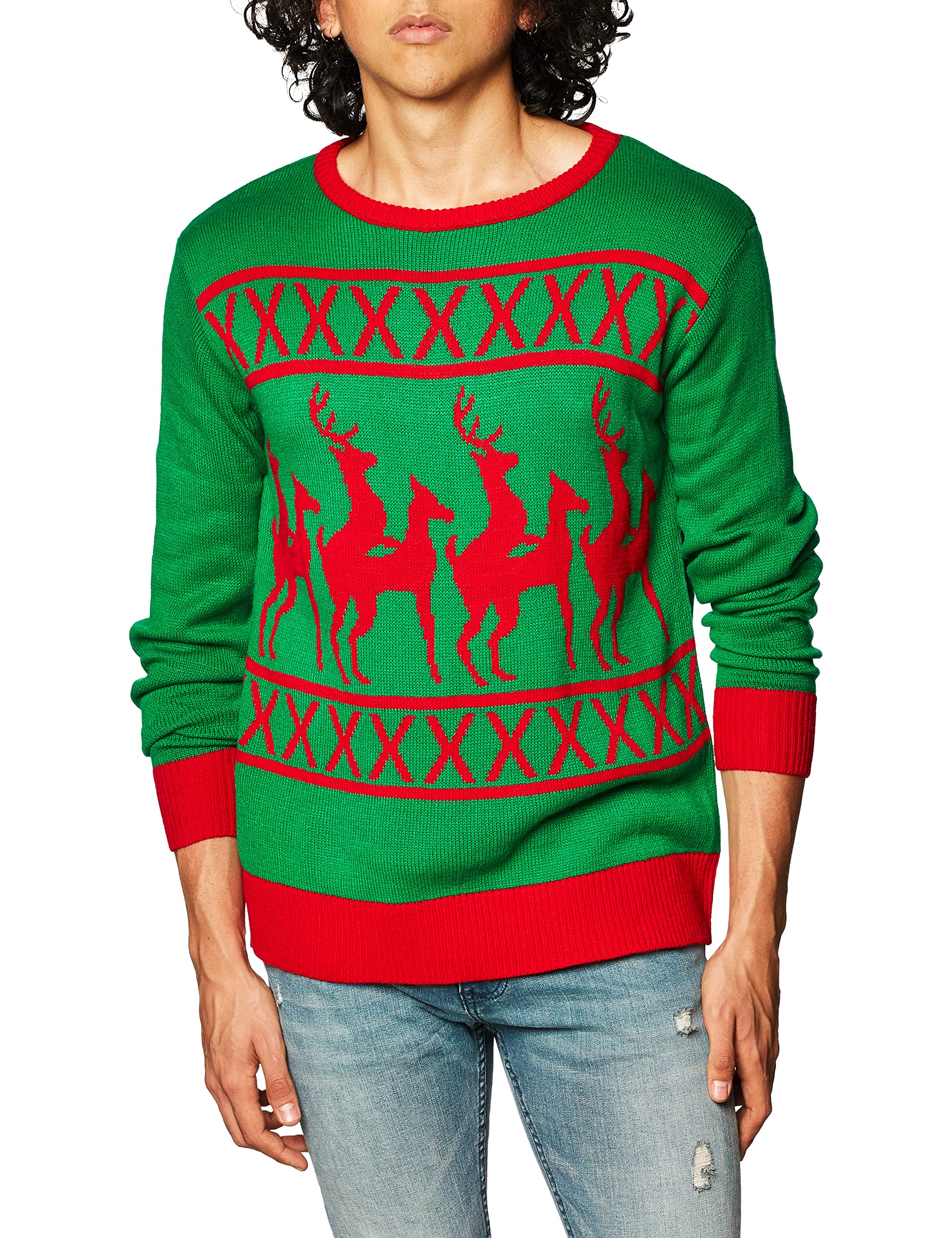 Funny Adult Ugly Christmas Sweater - Festive Holiday Party Outfit for Xmas, Office Party & Family Gatherings