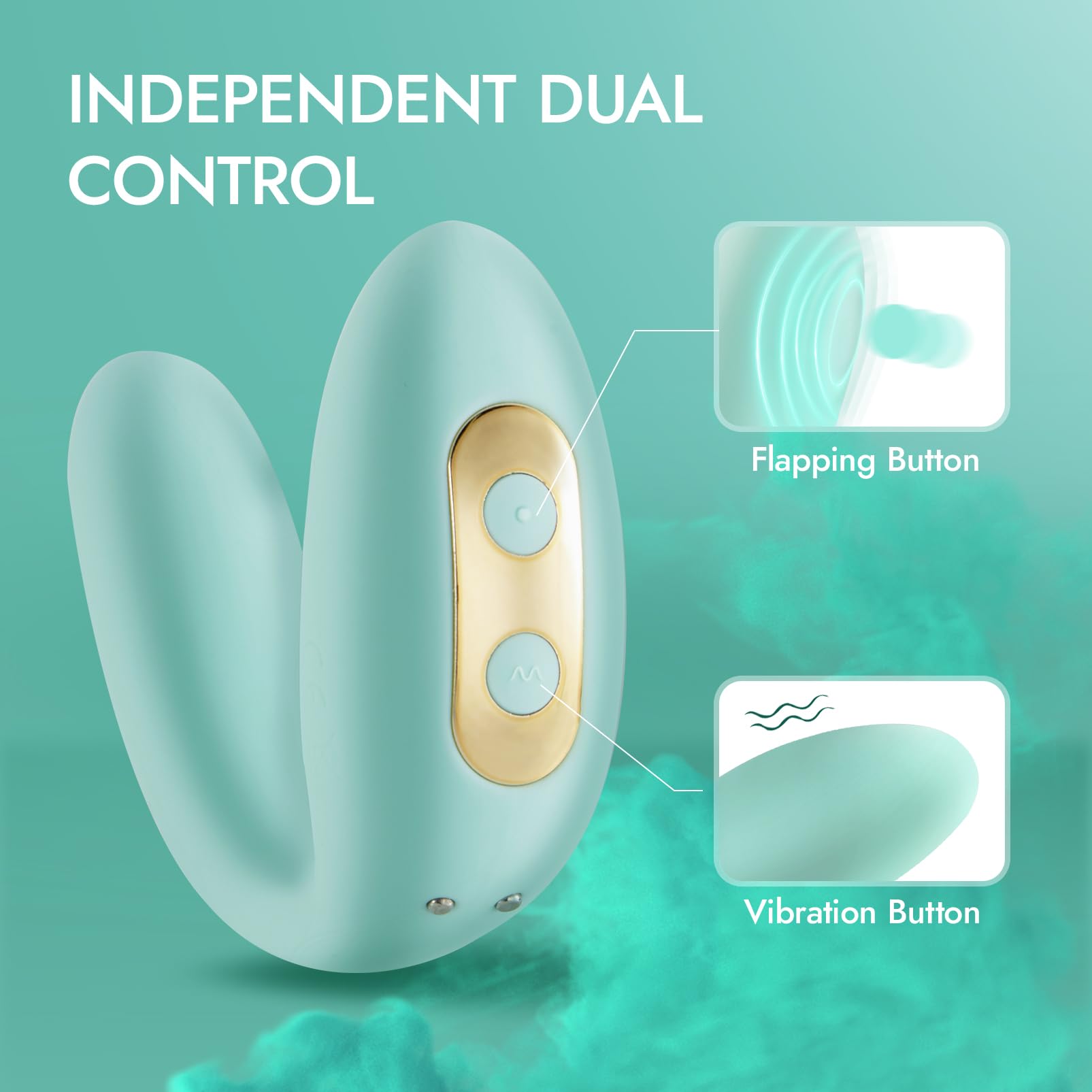UTIMI Dual Stimulation Vibrator for Women - 6 Flapping & 7 Vibration Modes with Remote Control, G Spot and Clitoral Stimulator, Adult Sex Toy for Couples - Perfect for Romantic Nights and Solo Play