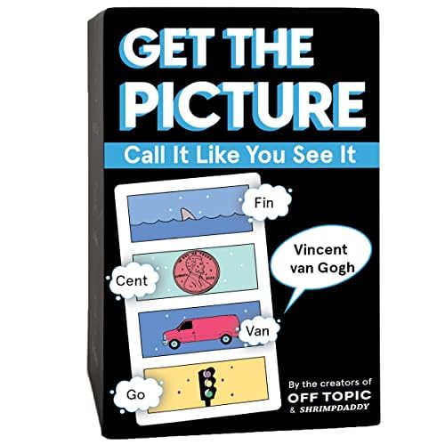 OFF TOPIC Get The Picture Card Game - Fun Family Word Puzzle Party Game for 2+ Players | Perfect for Game Nights, Family Gatherings & Icebreaker Activities