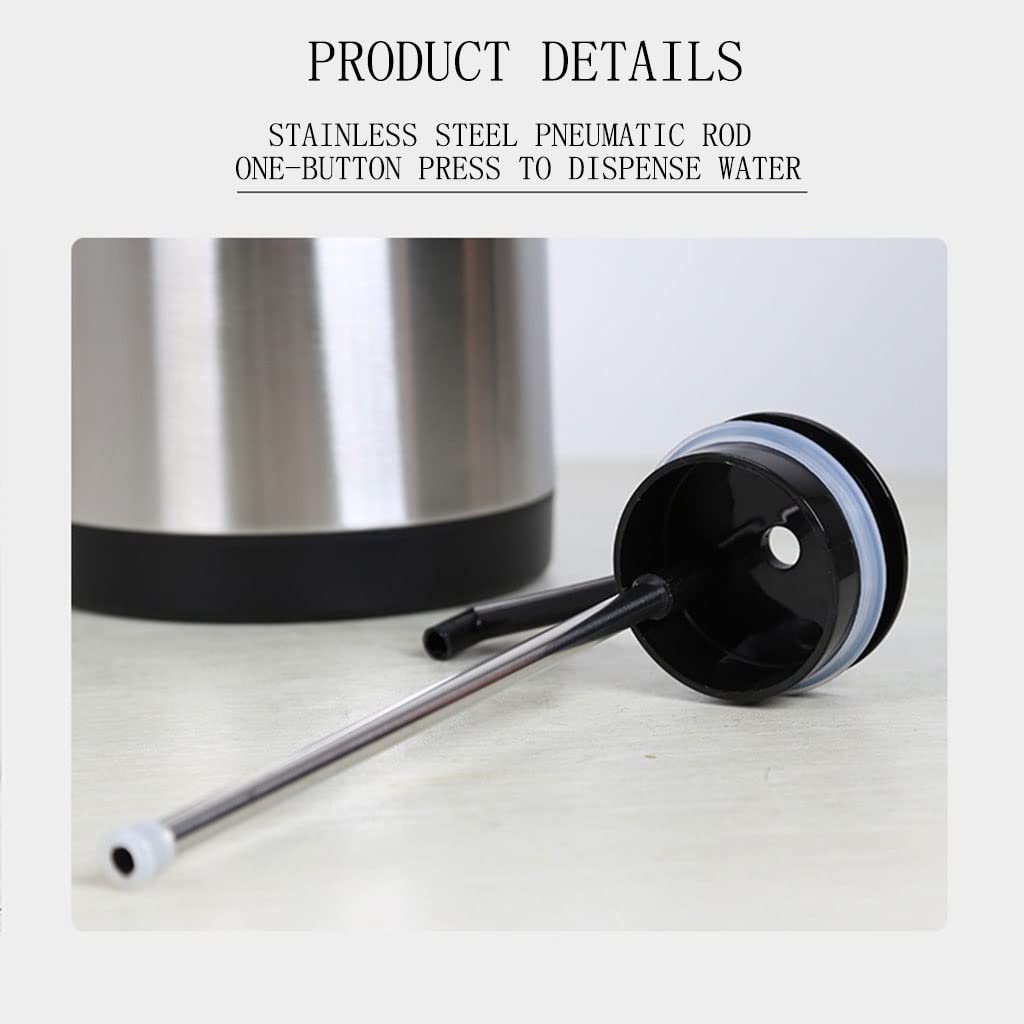 Stainless Steel Double-Wall Vacuum Insulated Water Bottle - 24 Hour Hot & Cold Retention, Large Capacity Travel Thermos for Coffee, Tea & Drinks - Perfect for Office, Gym, Hiking & Outdoor Activities (Black)