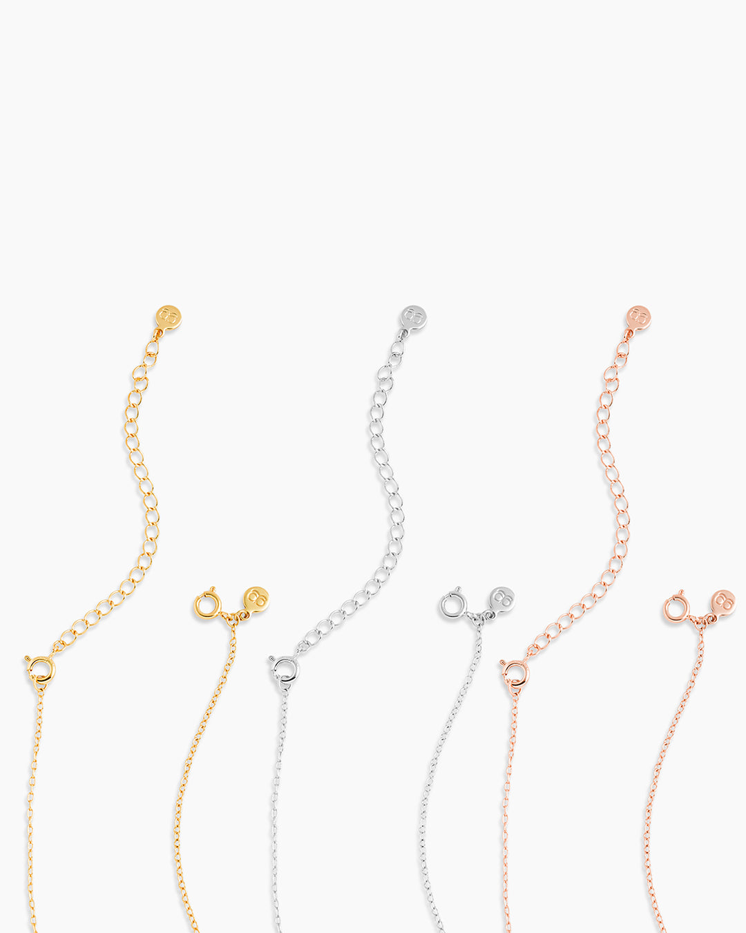 3-Piece Necklace Extender Set - 3 Inch Adjustable Chain Extender for Jewelry Customization - Perfect for Necklaces, Pendants & Charms