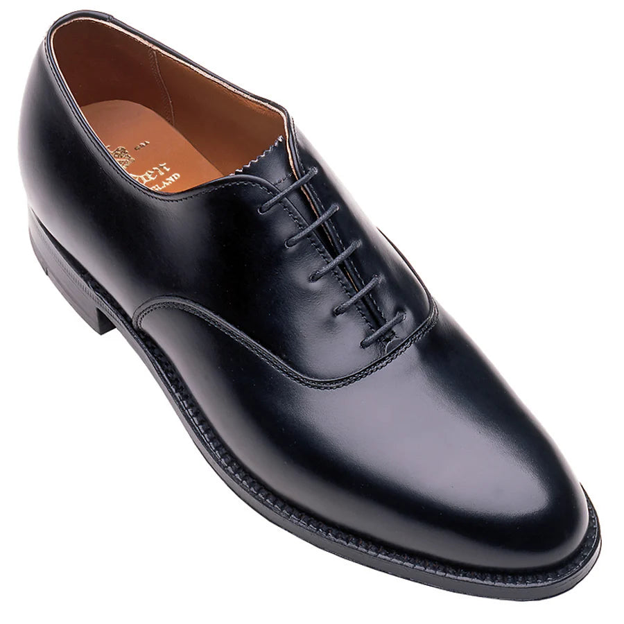 ALDEN Black Plain Toe Oxford Dress Shoe for Men - Classic Formal Business & Wedding Shoes - Premium Leather Comfortable Office & Professional Attire