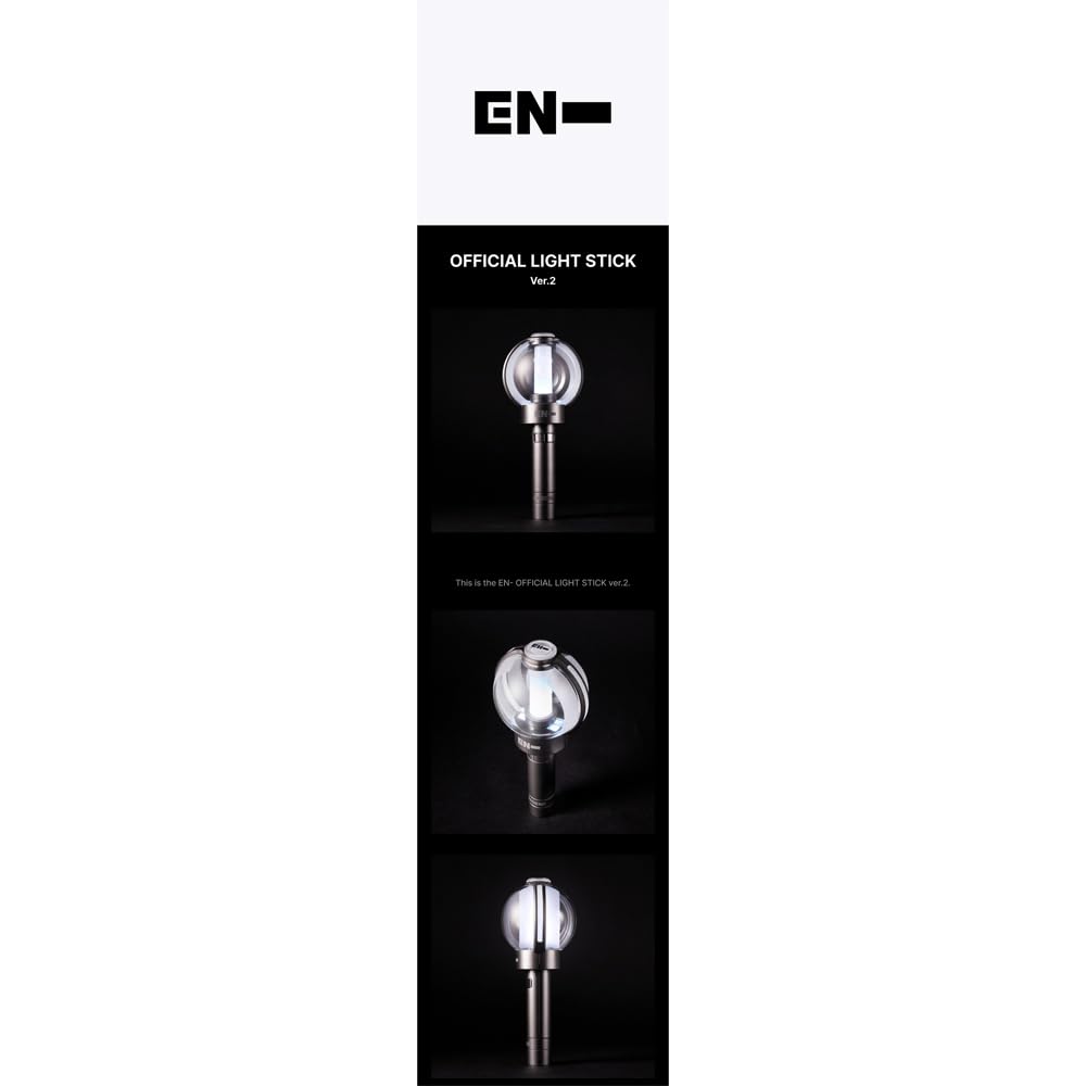 ENHYPEN Official Lightstick Ver.2 - K-Pop Concert Fan Light with Free Transparent Photocard Gift | Perfect for Concerts, Fan Meetings & K-Pop Collections