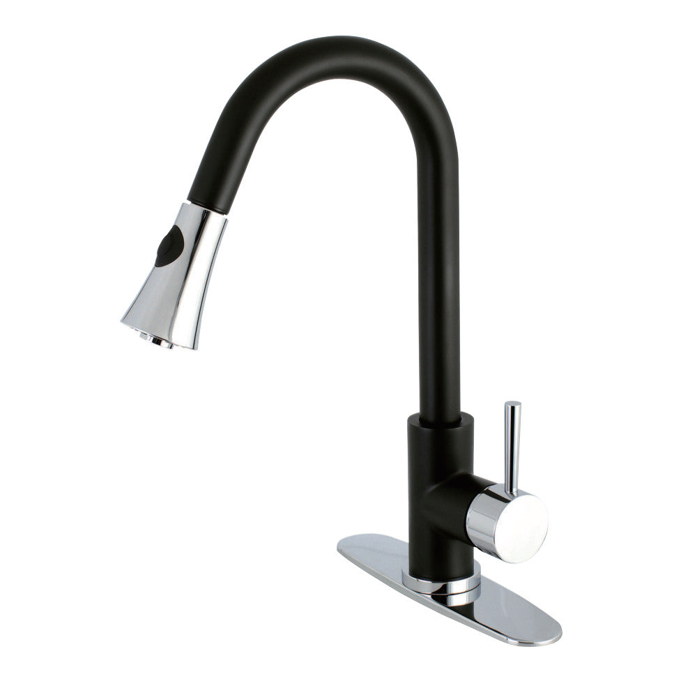**Concord Single Handle Pull Down Kitchen Faucet - Modern Stainless Steel Sink Faucet with High Arc Spout & Sprayer for Easy Dishwashing & Cooking**    *(Use Cases: Perfect for home kitchens, restaurants, and RVs – ideal for washing dishes, filling pots, and food prep.)*