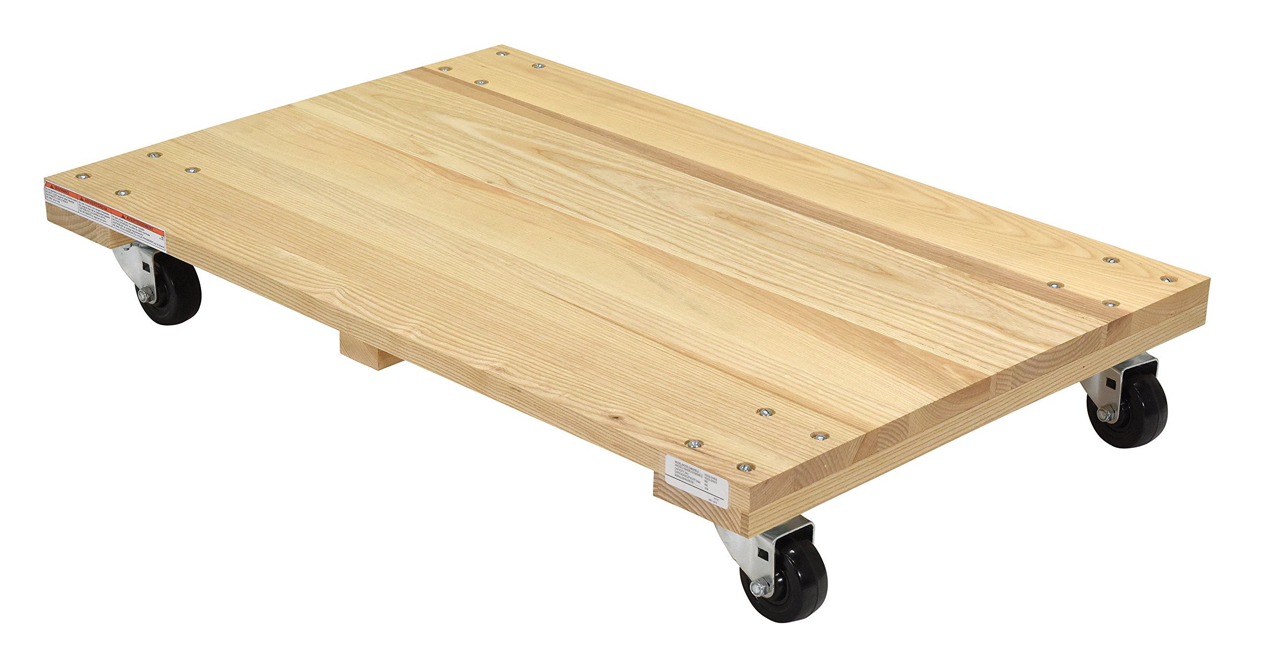 24x36 Solid Deck Dolly - Heavy Duty 900 lb Capacity Utility Cart for Moving, Warehouse, and Industrial Use - Perfect for Home, Office, and Construction Site Transport