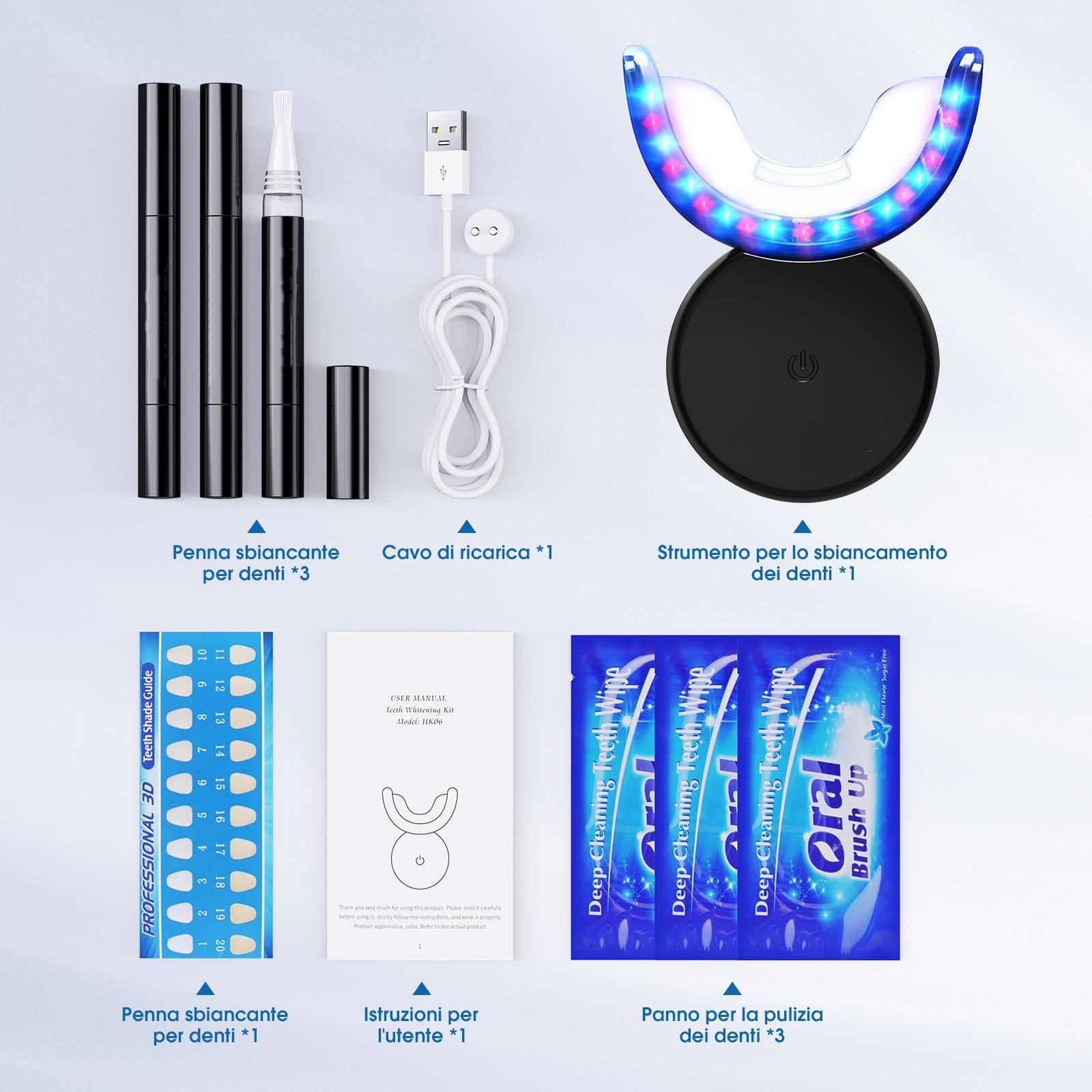 Teeth Whitening Kit for White Teeth at Home - Fast & Safe in 16 Minutes | Deep Stain Removal | Professional Dental Care Solution | Perfect for Daily Use, Special Occasions & Confidence Boosting