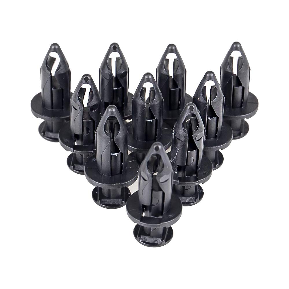 10 Pack of Polaris Plastic Fender Clips 7661855 - Replacement Body Rivets for ATV, UTV & Off-Road Vehicles - Perfect for Repairing Bumper, Fender & Body Panels