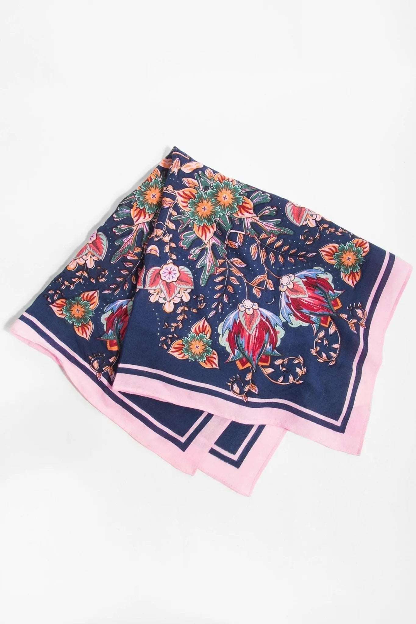 Floral Print Bandana for Women & Men - Stylish Fashion Accessory for Outdoor Activities, Sports, and Everyday Wear