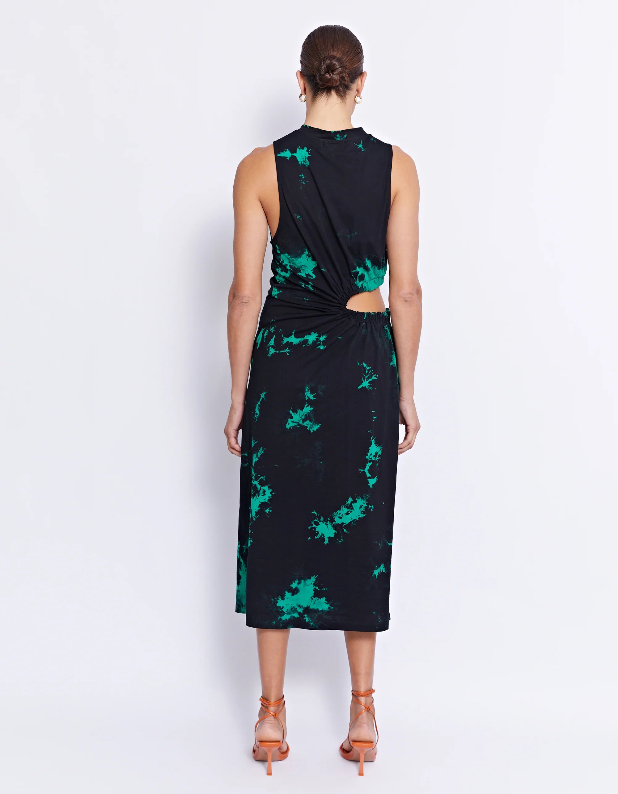 Enzo Dress | Elegant Ink Blue Flowy Maxi Dress for Women | Perfect for Weddings, Parties & Summer Vacations
