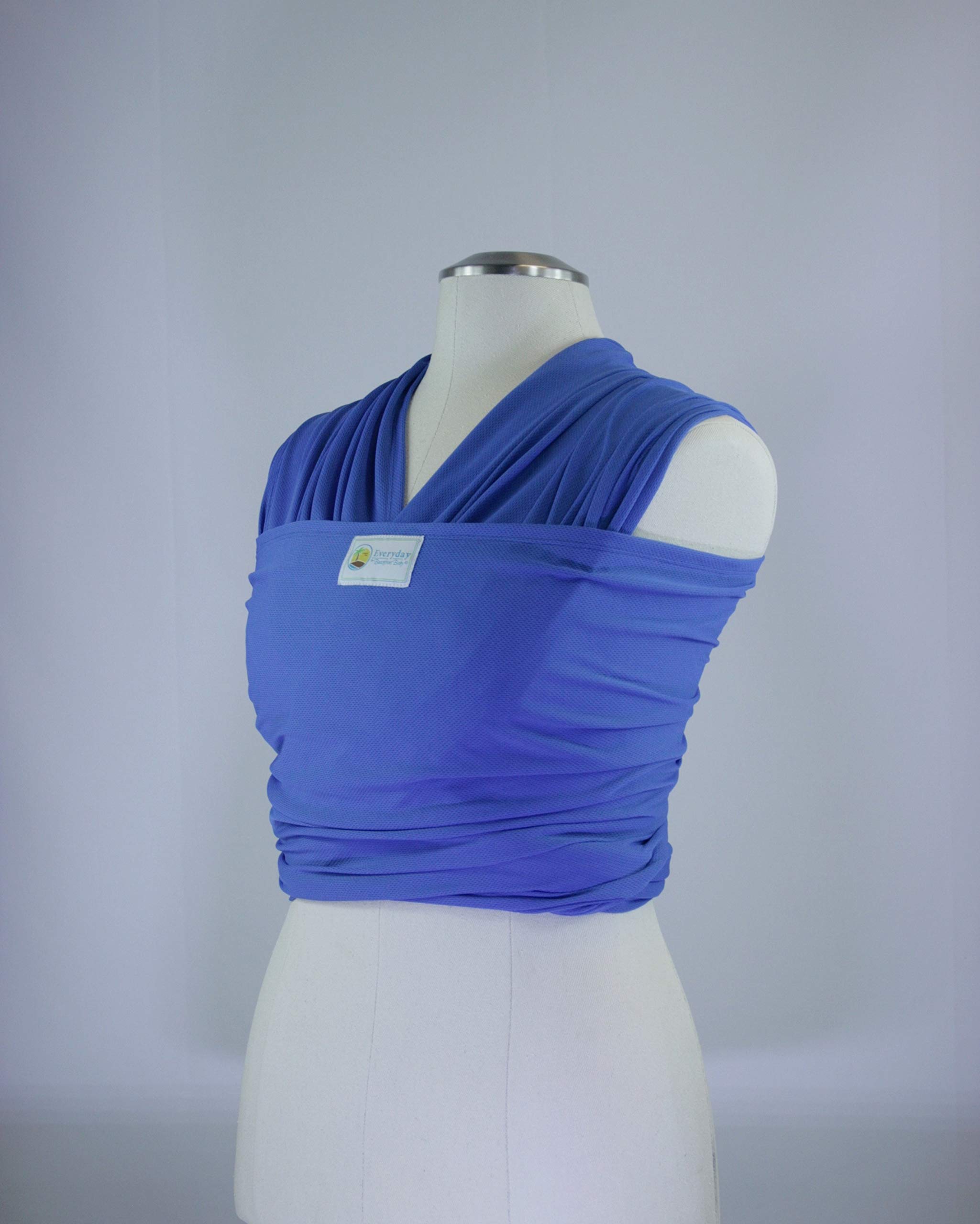 Beachfront Baby Everyday Wrap Baby Carrier - Marina Blue, One Size, Made with Repreve Recycled Water Bottles, Water-Friendly & Moisture-Wicking - Perfect for Newborns, Infants & Toddlers, Ideal for Hiking, Shopping & Daily Errands