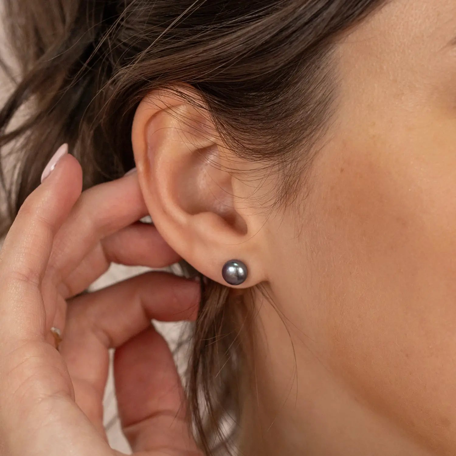 Elegant Classic Pearl Earrings for Women - Timeless Midnight Black | Perfect for Weddings, Parties & Formal Events