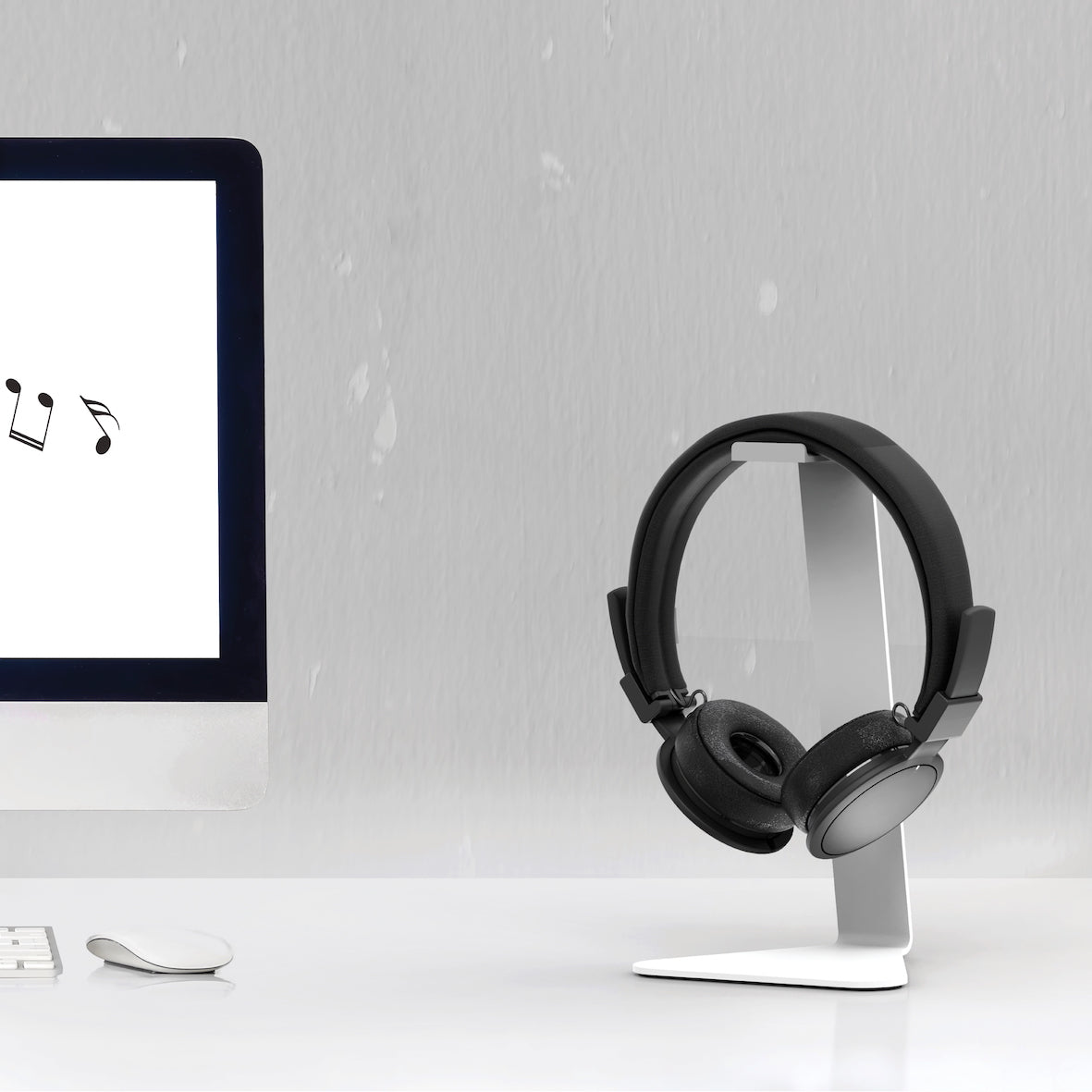 Premium Kanto H1 Headphone Stand - Durable Aluminum Holder for Gaming & Studio Headphones - Perfect for Home Office, Gaming Setup & Workspace Organization