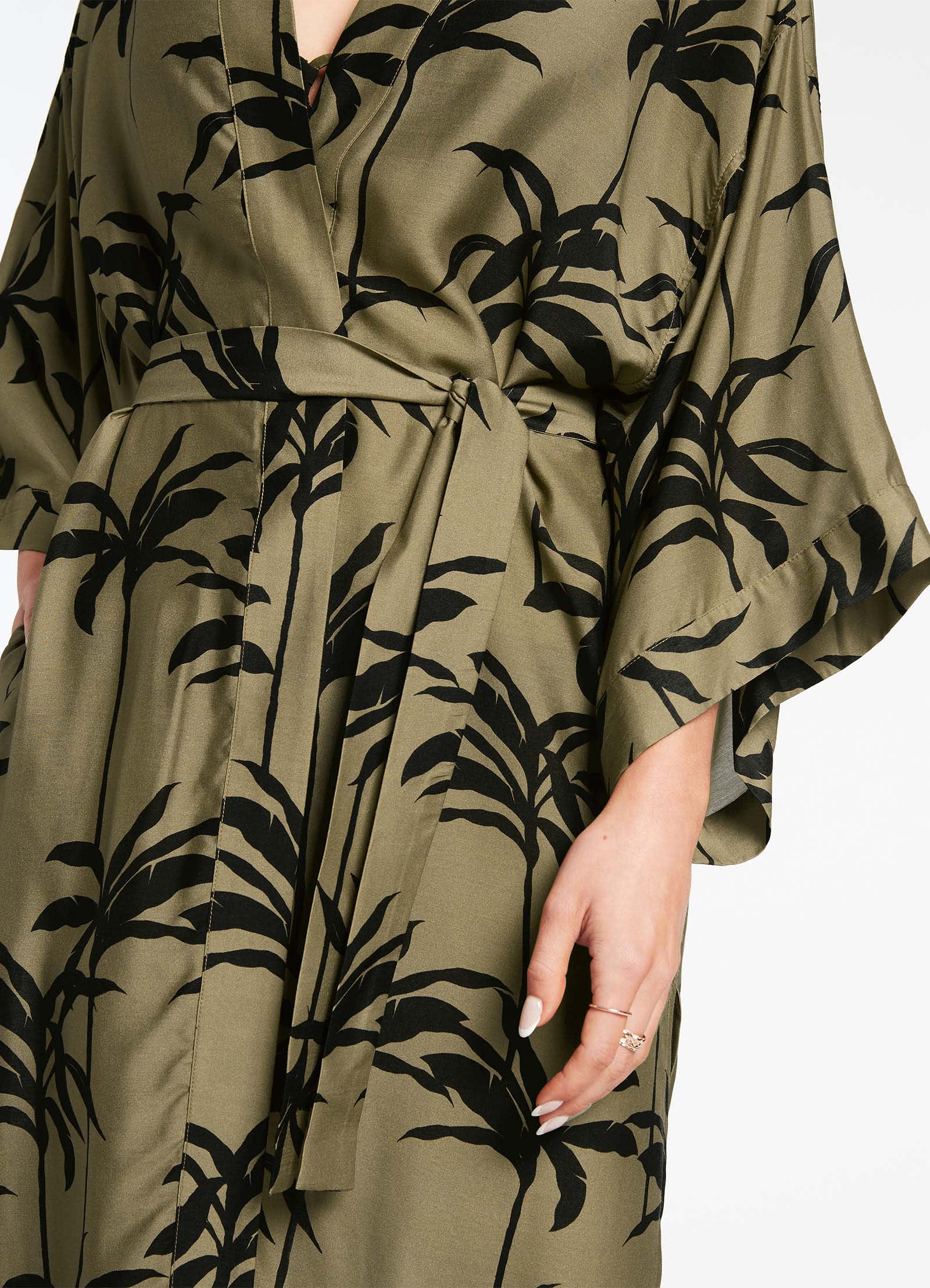 Premium Olive Green Beach Robe for Women - Soft & Lightweight Cover Up - Perfect for Poolside, Spa, and Vacation Wear