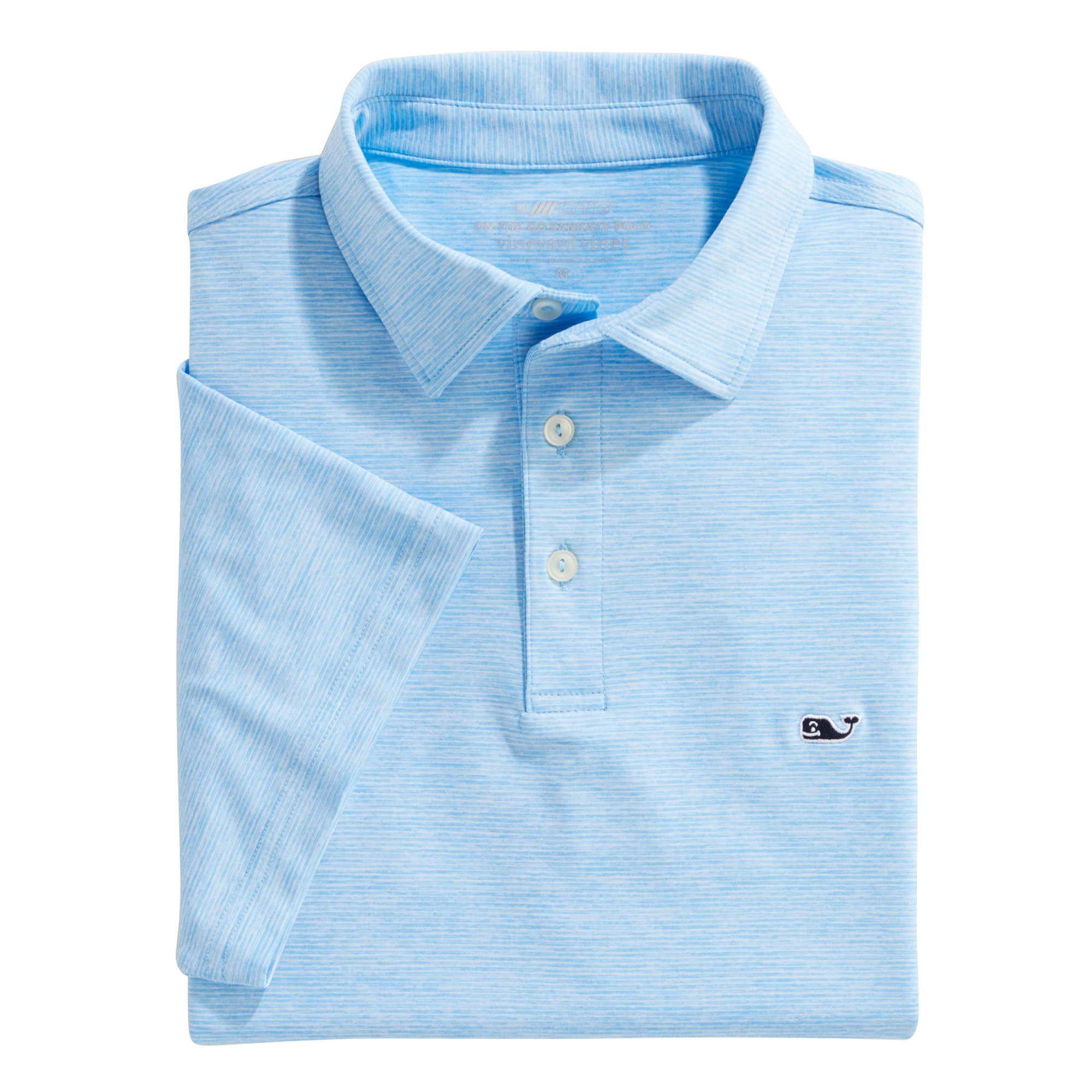 Vineyard Vines Men's St. Jean Short Sleeve Striped Sankaty Polo Shirt - Casual Summer Golf & Boat Wear for Men