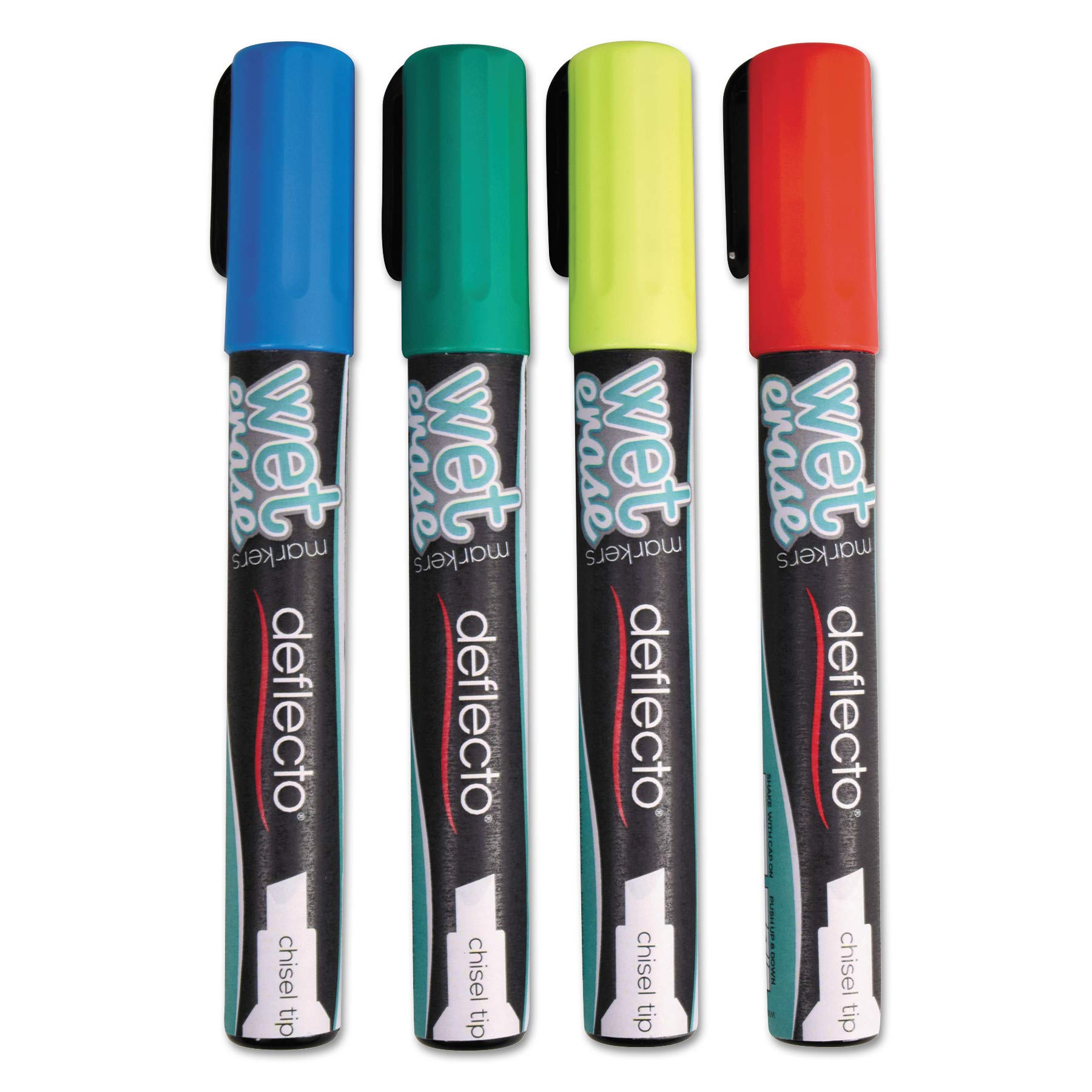 DEFSMA510V4 - Premium Liquid Chalk Markers for Whiteboards, Glass & Non-Porous Surfaces - Vibrant Colors, Easy to Erase - Perfect for Restaurants, Classrooms, Offices & Retail Signage