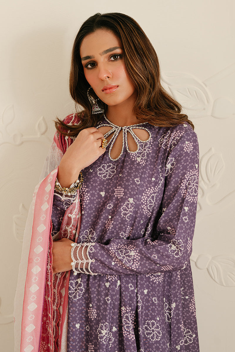 Elegant Mistic Florid 3-Piece Silk Embroidered Suit for Women - Perfect for Weddings, Parties & Special Occasions