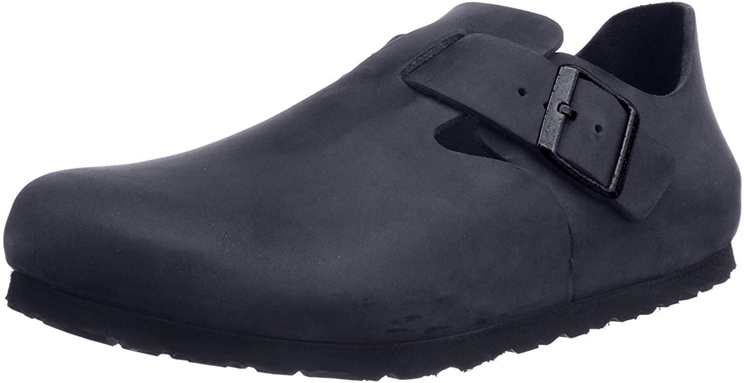 Birkenstock Women's London Leather Slip-On Shoes - Comfortable & Stylish Casual Footwear for Everyday Wear | Perfect for Work, Travel & Relaxation