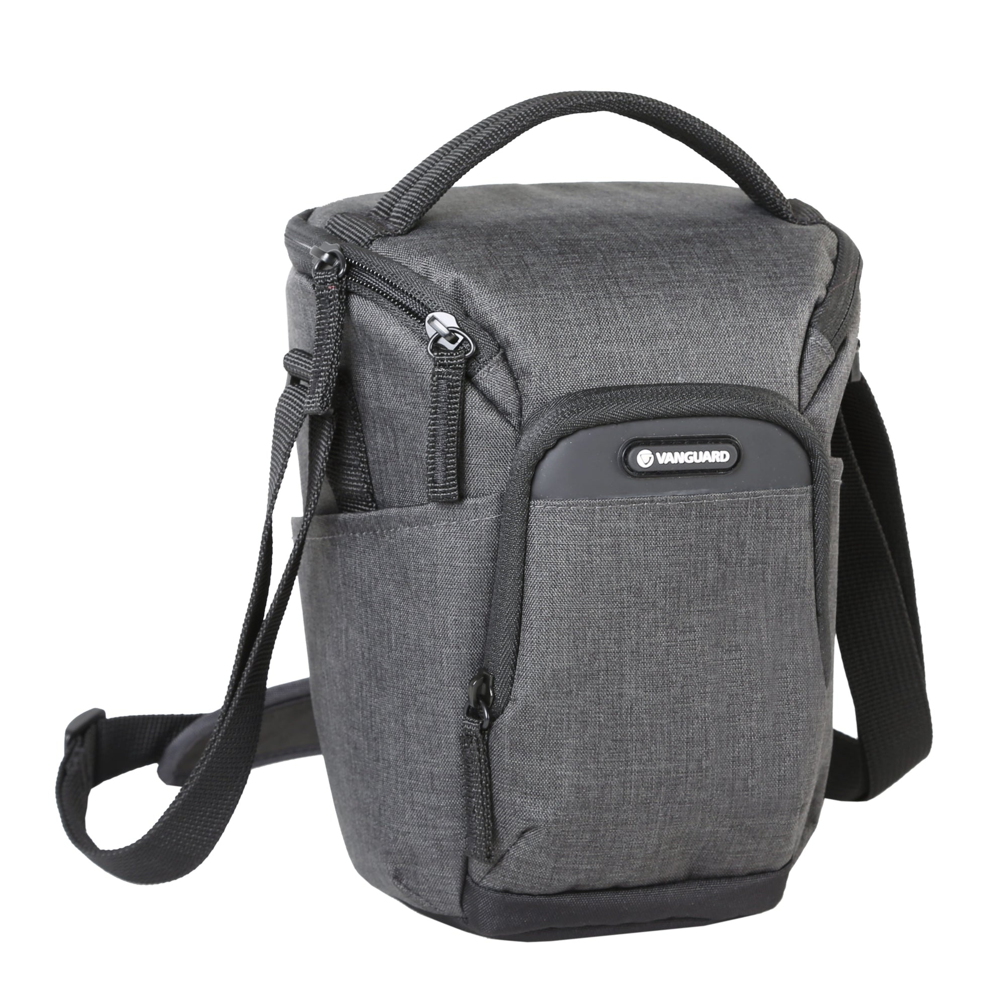Vesta Aspire 15Z Gray Camera Bag with Zoom Lens Pouch - Waterproof DSLR Camera Case for Travel, Hiking & Photography Accessories Storage