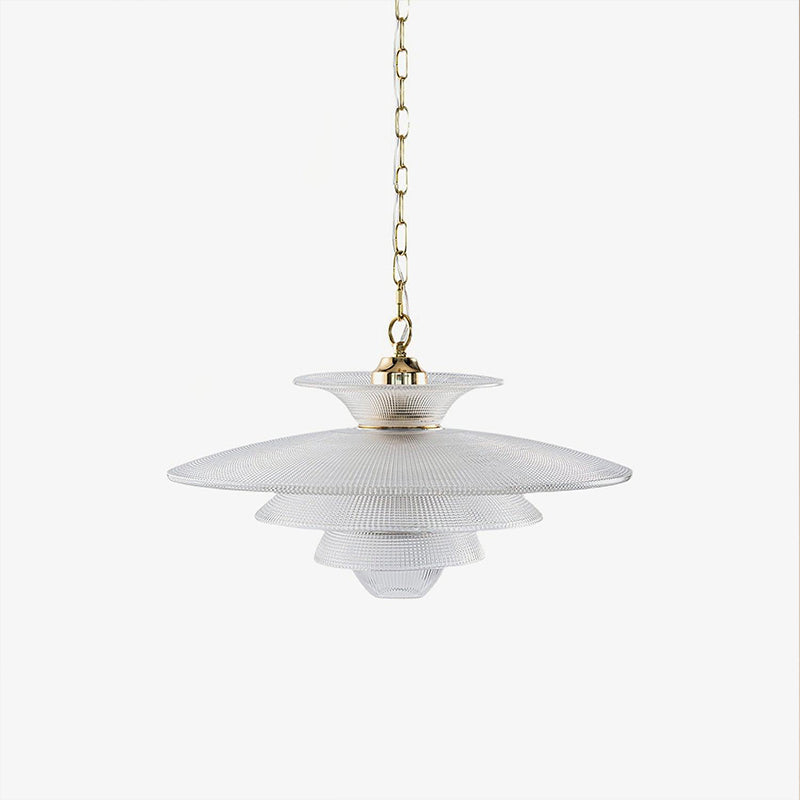 Modern Grid Glass Pendant Light - Industrial Style Ceiling Hanging Lamp for Kitchen Island, Dining Room & Living Room Decor
