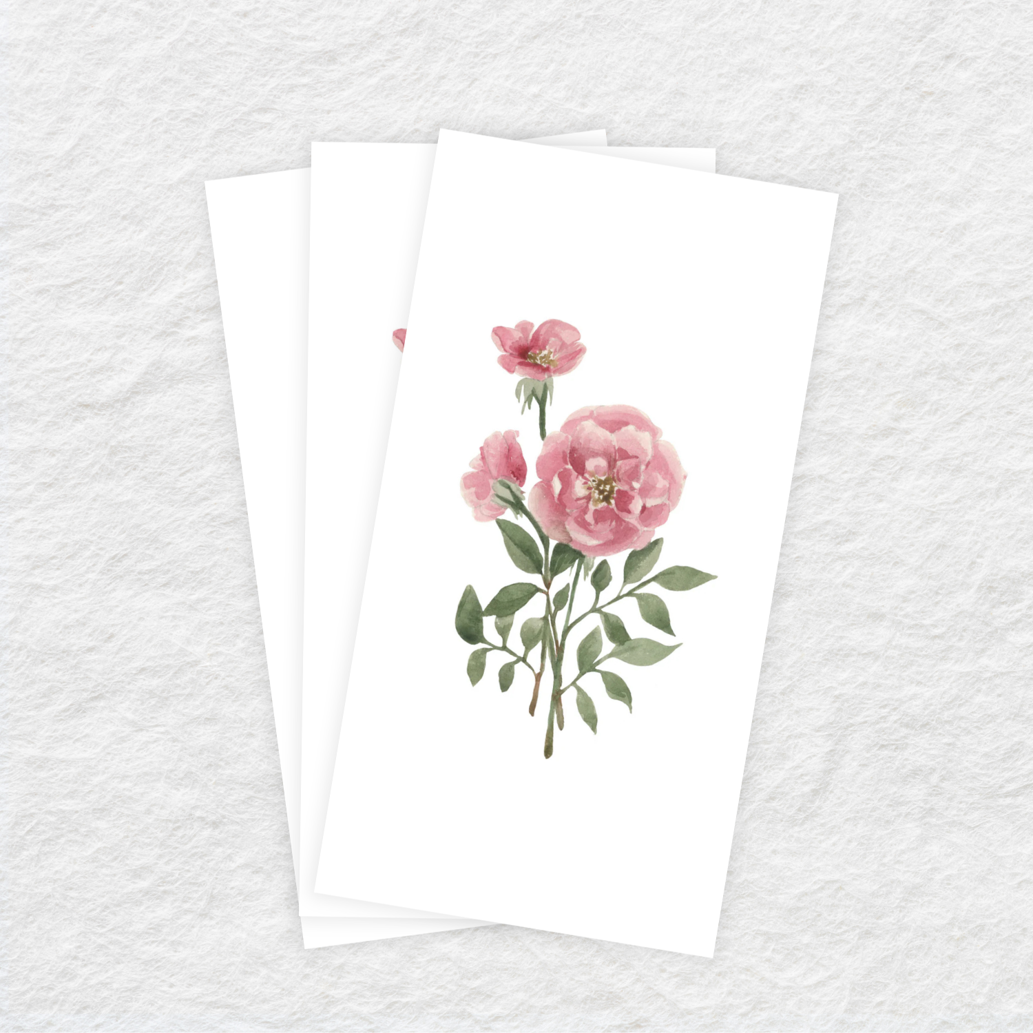 Premium Disposable Linen-Like Paper Guest Towels - 16 Pack Blush Roses Design - Soft & Absorbent for Parties, Weddings, and Upscale Events